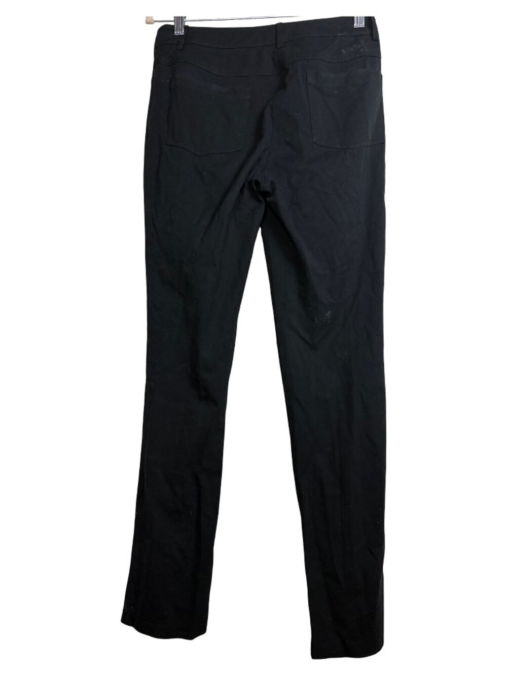 J.McLaughlin Compass Button Black Stretch Straight Leg Pants Women’s Size 4 - Picture 6 of 7
